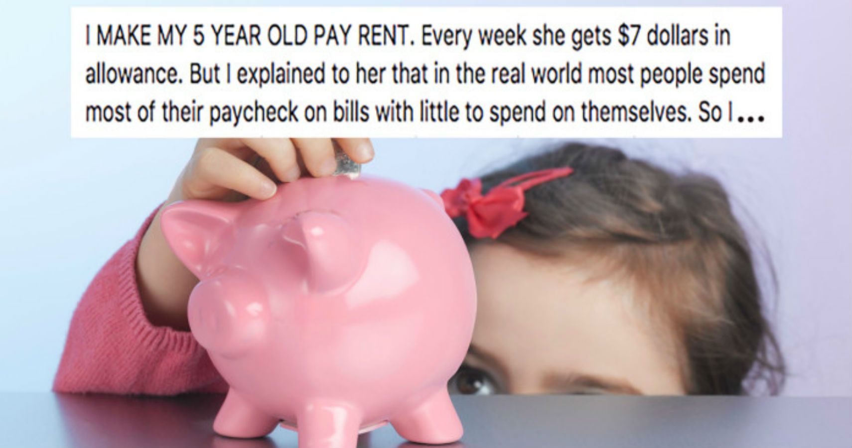 Mom Makes Her 5YearOld Pay Rent To Teach Responsibility