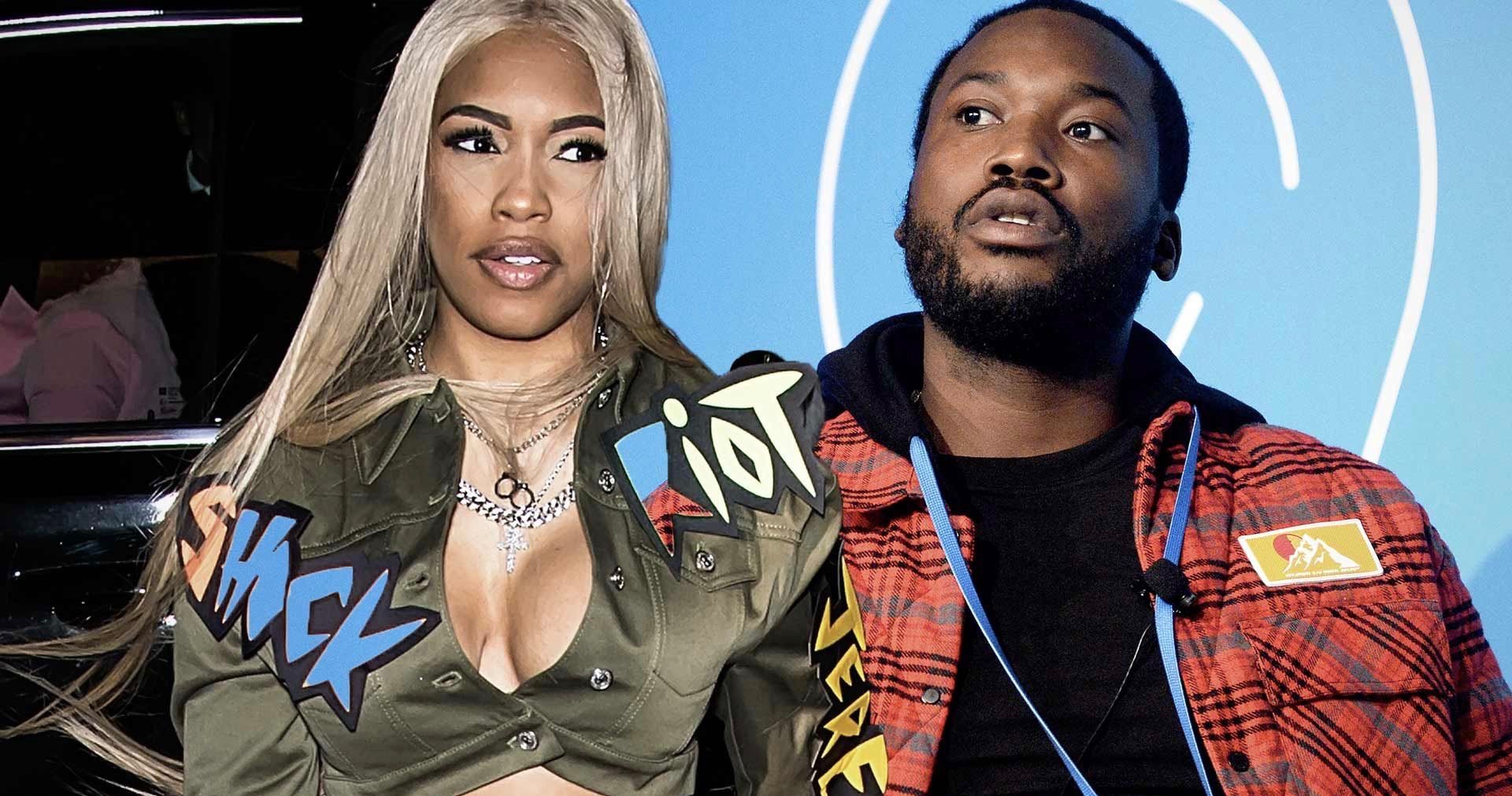 Meek Mill Poses With Girlfriend Days After Announcing Her Pregnancy